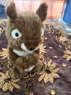 Daphne - 12 inch Brown Squirrel Full Body Bushy Tail Hand Puppet